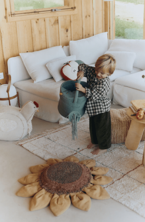 LORENA CANALS - Panier de Rangement Pour Enfants - Arrosoir - Bleu Vintage