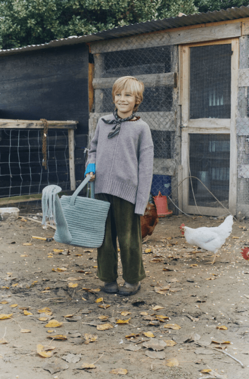 LORENA CANALS - Panier de Rangement Pour Enfants - Arrosoir - Bleu Vintage