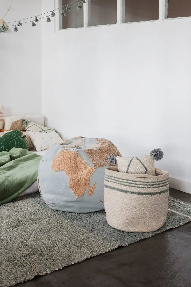 LORENA CANALS - Panier de Rangement Twin Bleu