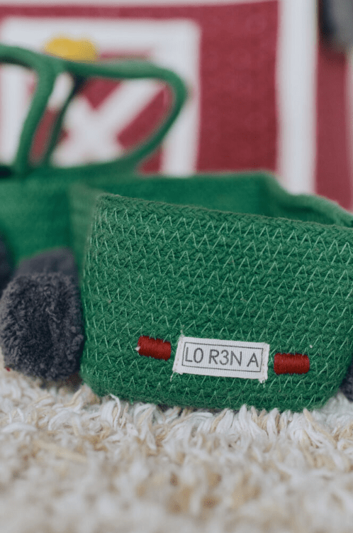 LORENA CANALS - Panier en Forme de Tracteur - Gris Foncé