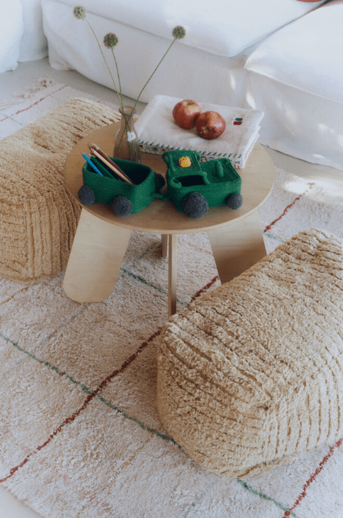 LORENA CANALS - Panier en Forme de Tracteur - Gris Foncé