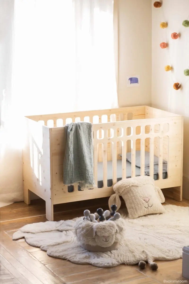 LORENA CANALS - Panier En Laine Mouton Rose Nez