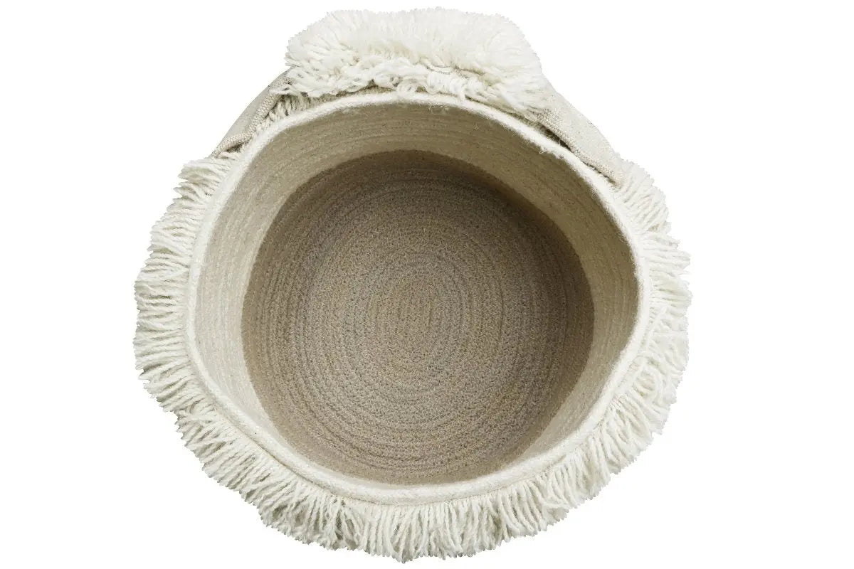 LORENA CANALS - Panier En Laine Mouton Rose Nez