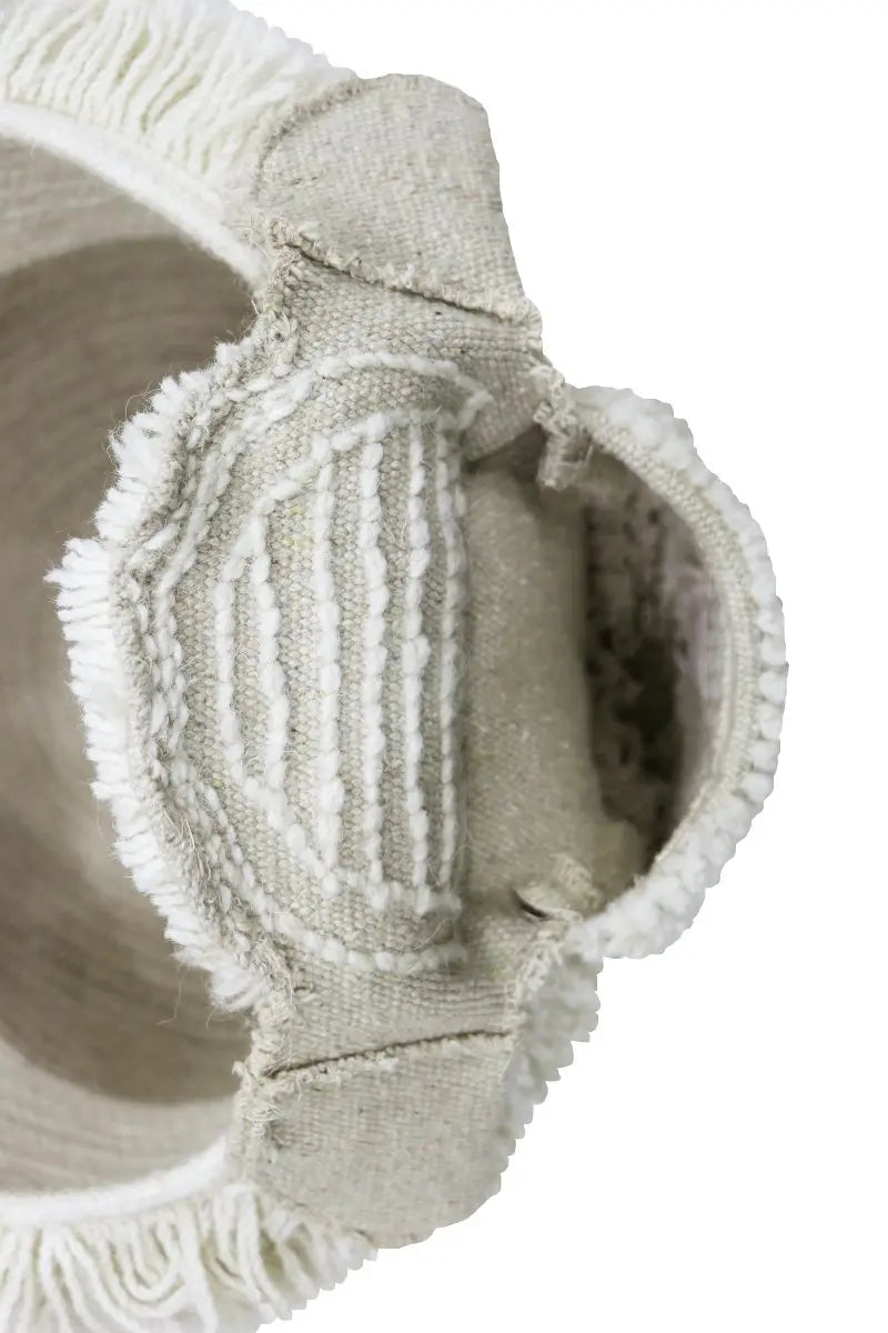 LORENA CANALS - Panier En Laine Mouton Rose Nez