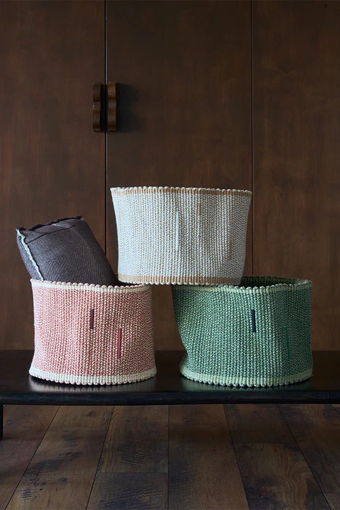 LORENA CANALS - Panier Handloom Vertical Terracota