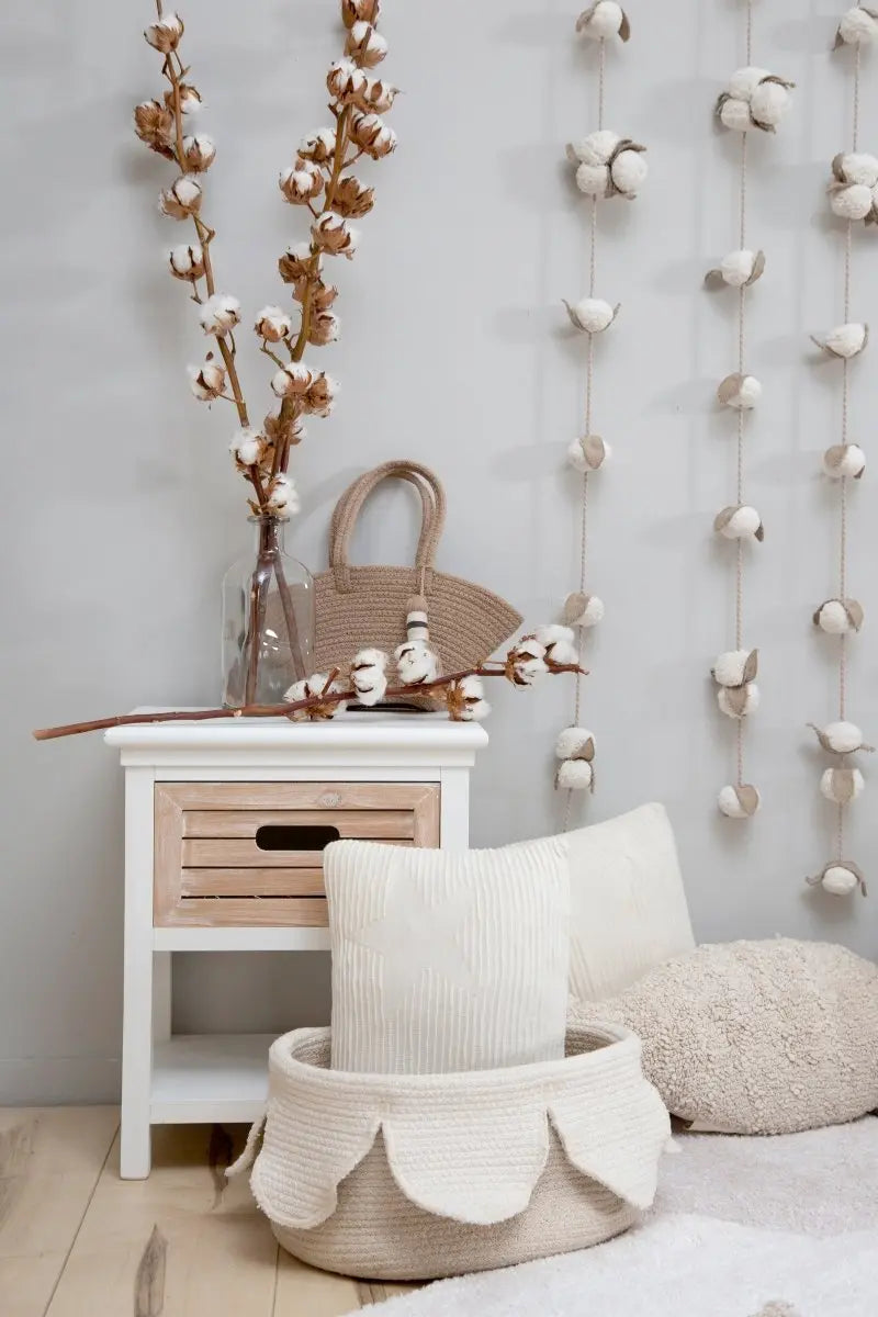 LORENA CANALS - Panier Pétales Ivoire - Naturel