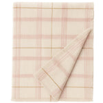 LORENA CANALS - Plaid Écossais Tissé À La Main Rose 140 X 200 Cm
