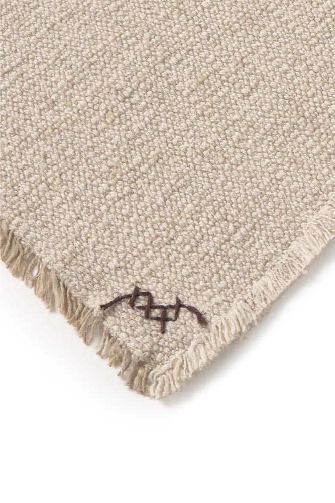 LORENA CANALS - Plaid Tissé Main Naturel 130 X 180 Cm