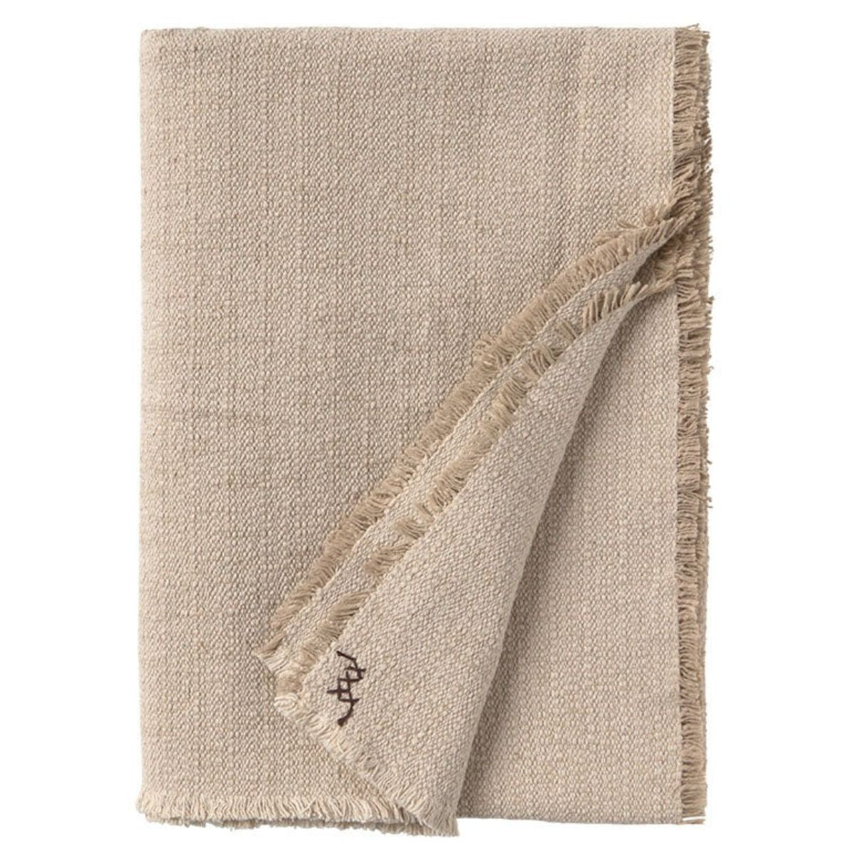 LORENA CANALS - Plaid Tissé Main Naturel 130 X 180 Cm