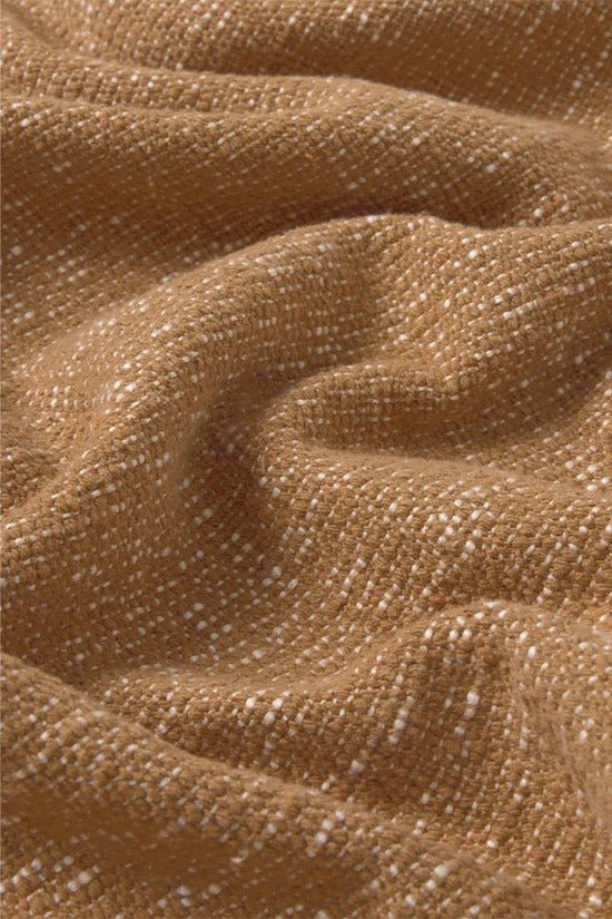 LORENA CANALS - Plaid Tissé Main Ocre 130 X 180 Cm