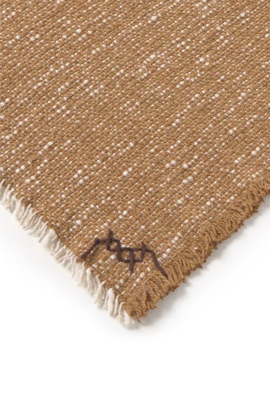 LORENA CANALS - Plaid Tissé Main Ocre 130 X 180 Cm