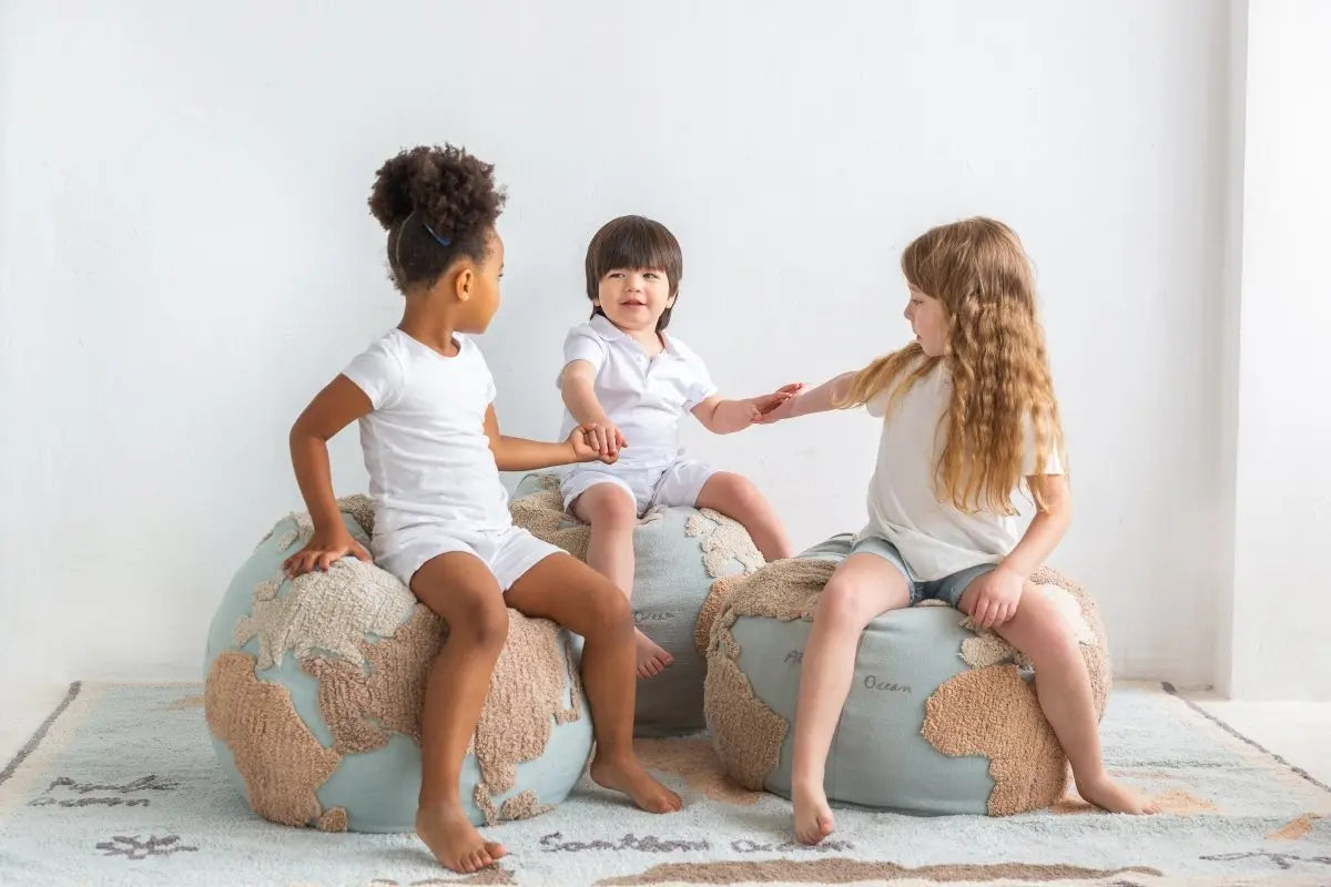 LORENA CANALS - Pouf Carte Du Monde