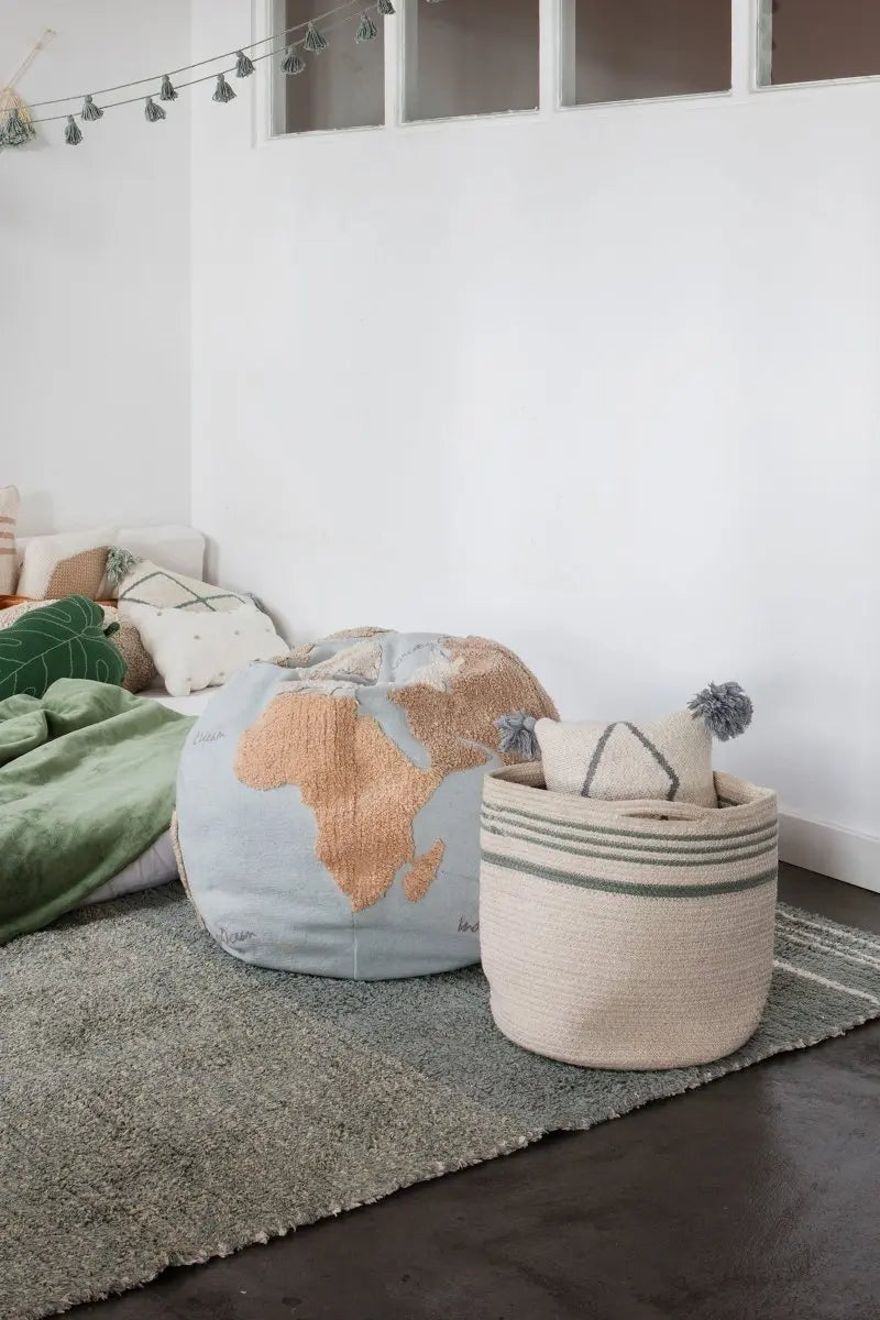 LORENA CANALS - Pouf Carte Du Monde