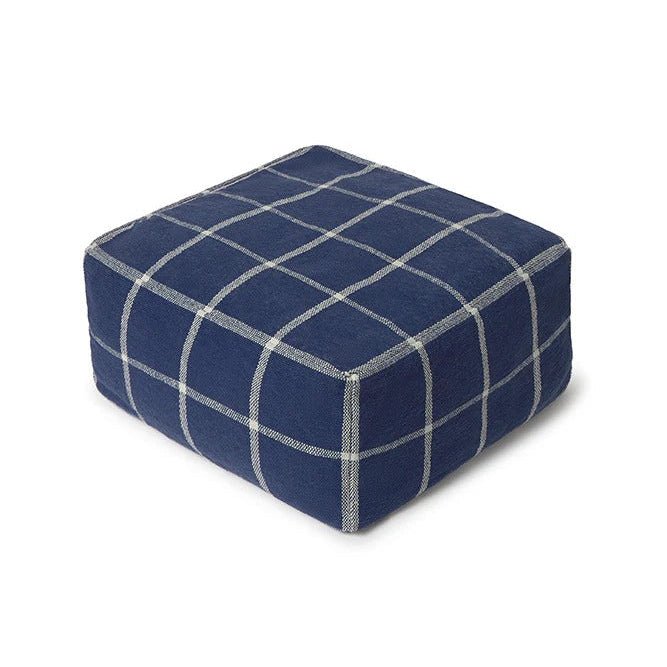 LORENA CANALS - Pouf Geo Block Navy Blue