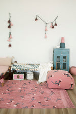 LORENA CANALS - Pouf Rose Cendrée Du Jardin Anglais