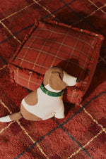 LORENA CANALS - Pouf Tissé Main Érable Rouge