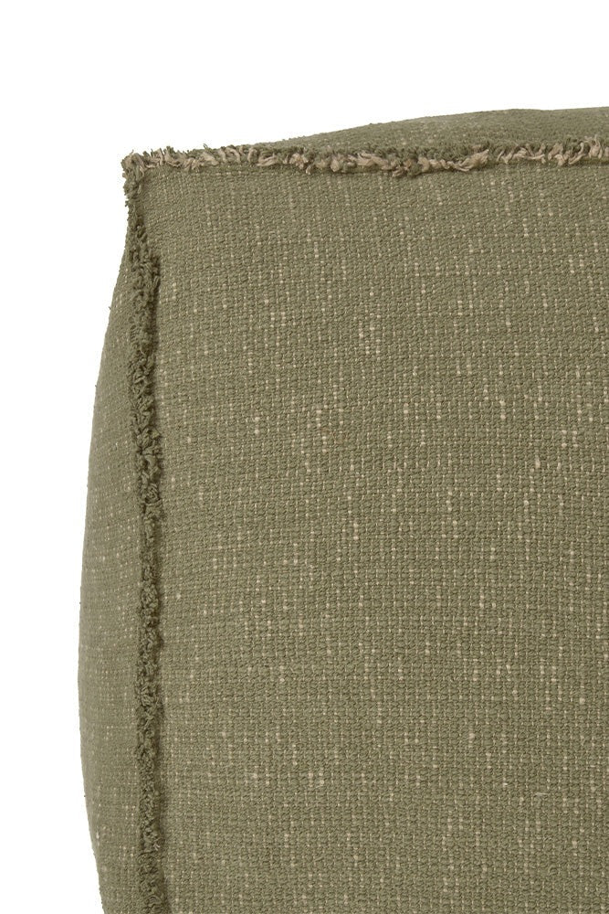 LORENA CANALS - Pouf Tissé Main Kaki