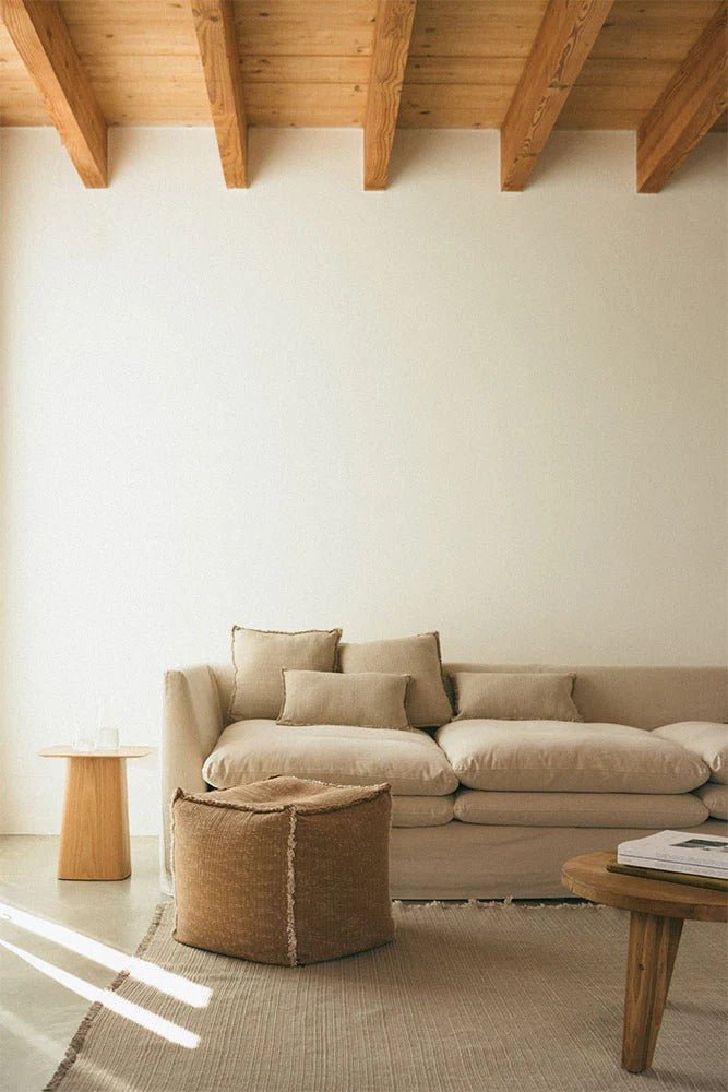 LORENA CANALS - Pouf Tissé Main Ocre