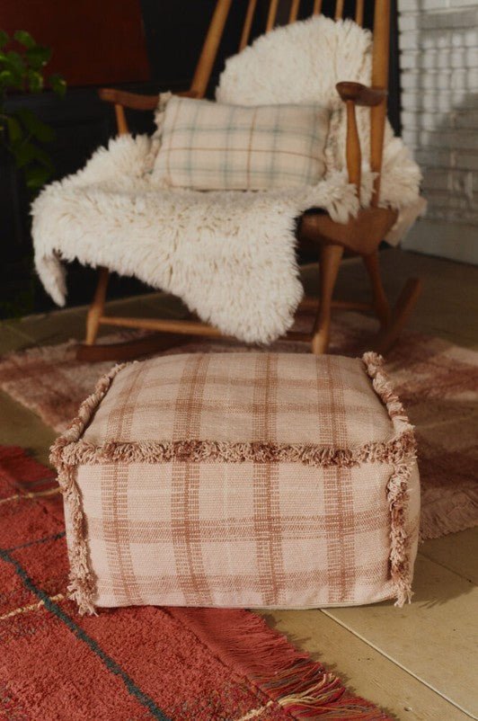 LORENA CANALS - Pouf Tissé Main - Rose