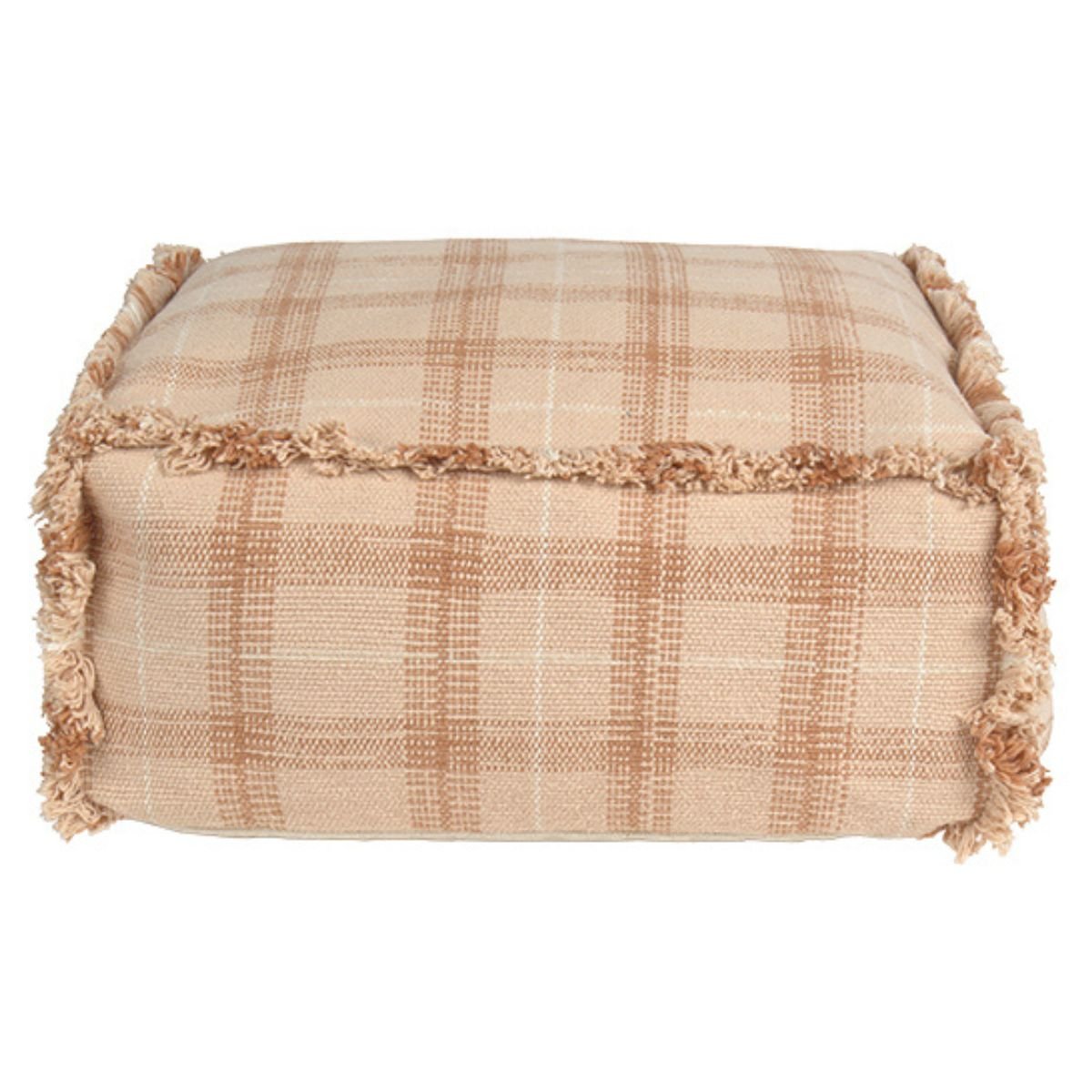 LORENA CANALS - Pouf Tissé Main - Rose