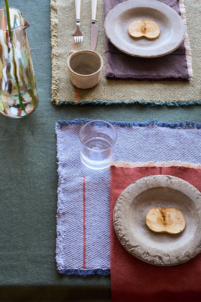 LORENA CANALS - Set Of 2 Placemats Vertical Anil Blue