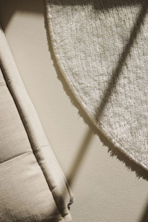 LORENA CANALS - Tapis À Laine Rond Naturel Ø 120 Cm