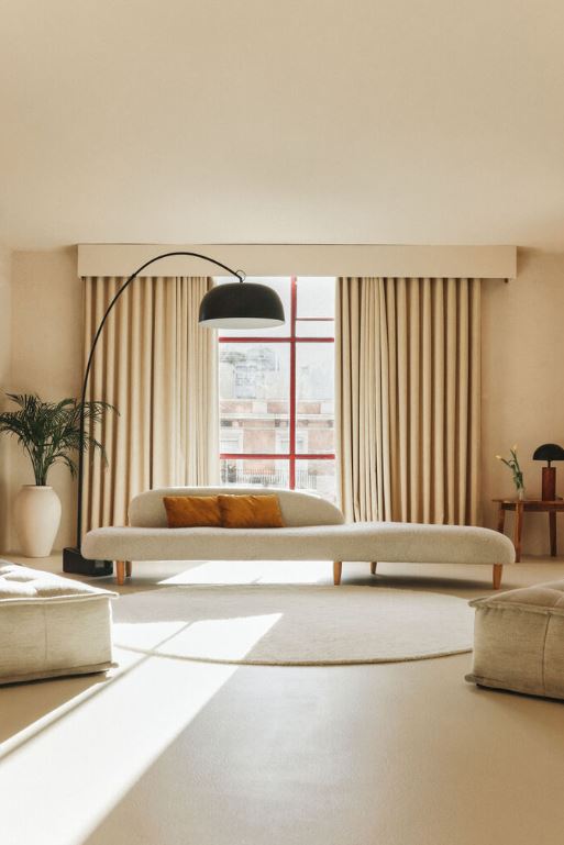LORENA CANALS - Tapis À Laine Rond Naturel Ø 180 Cm