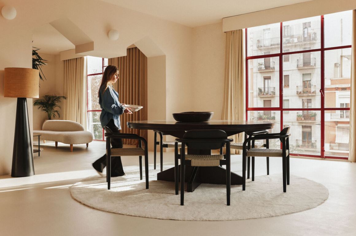 LORENA CANALS - Tapis À Laine Rond Naturel Ø 240 Cm