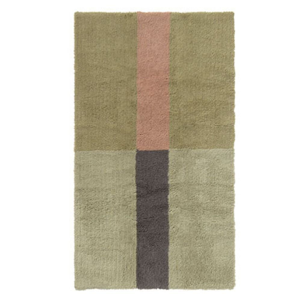 LORENA CANALS - Tapis De Couloir En Laine Chroma - Rose Poudré 80 x 140 Cm