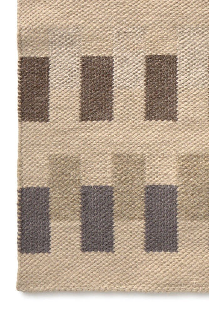LORENA CANALS - Tapis De Couloir Handloom Intersecting Natural 80 X 230 Cm