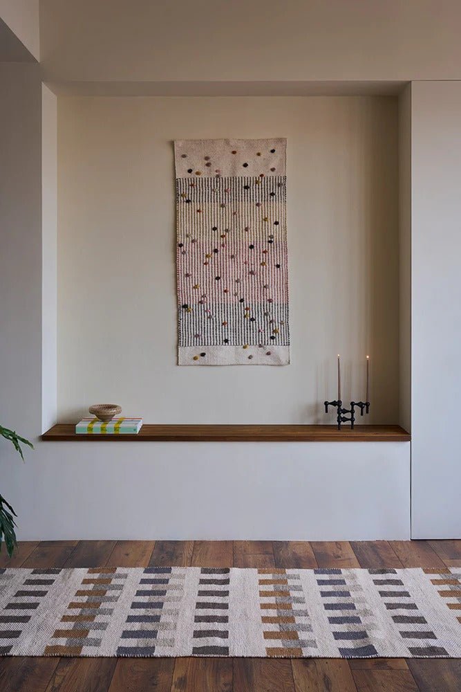LORENA CANALS - Tapis De Couloir Handloom Intersecting Natural 80 X 230 Cm