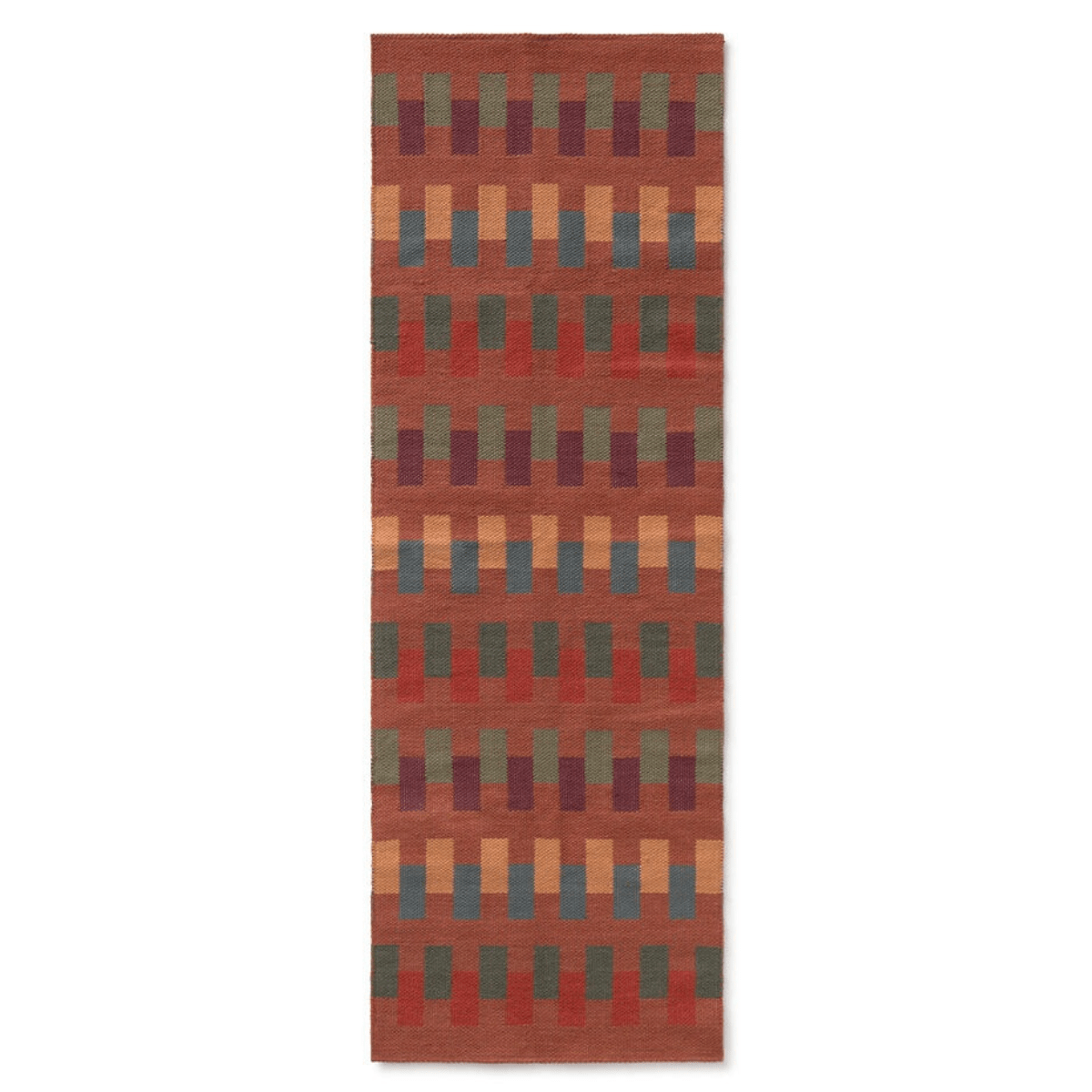 LORENA CANALS - Tapis De Couloir Handloom Intersecting Sienna 80 X 230 Cm