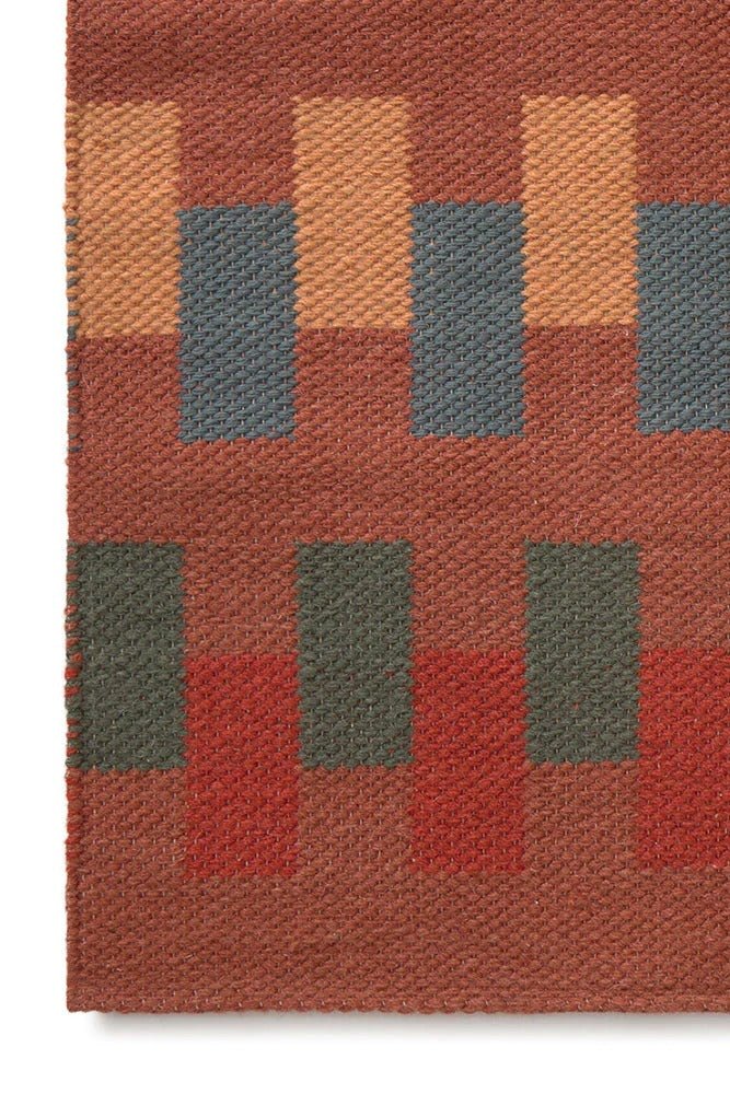 LORENA CANALS - Tapis De Couloir Handloom Intersecting Sienna 80 X 230 Cm