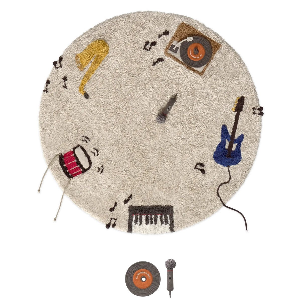LORENA CANALS-Tapis De Jeu Lavable Music Ø 140 Cm