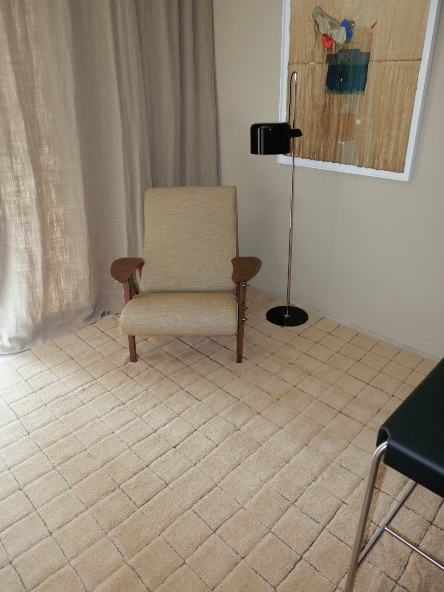 LORENA CANALS - Tapis De Passage En Laine Mosaic Ambre 80 X 230 Cm