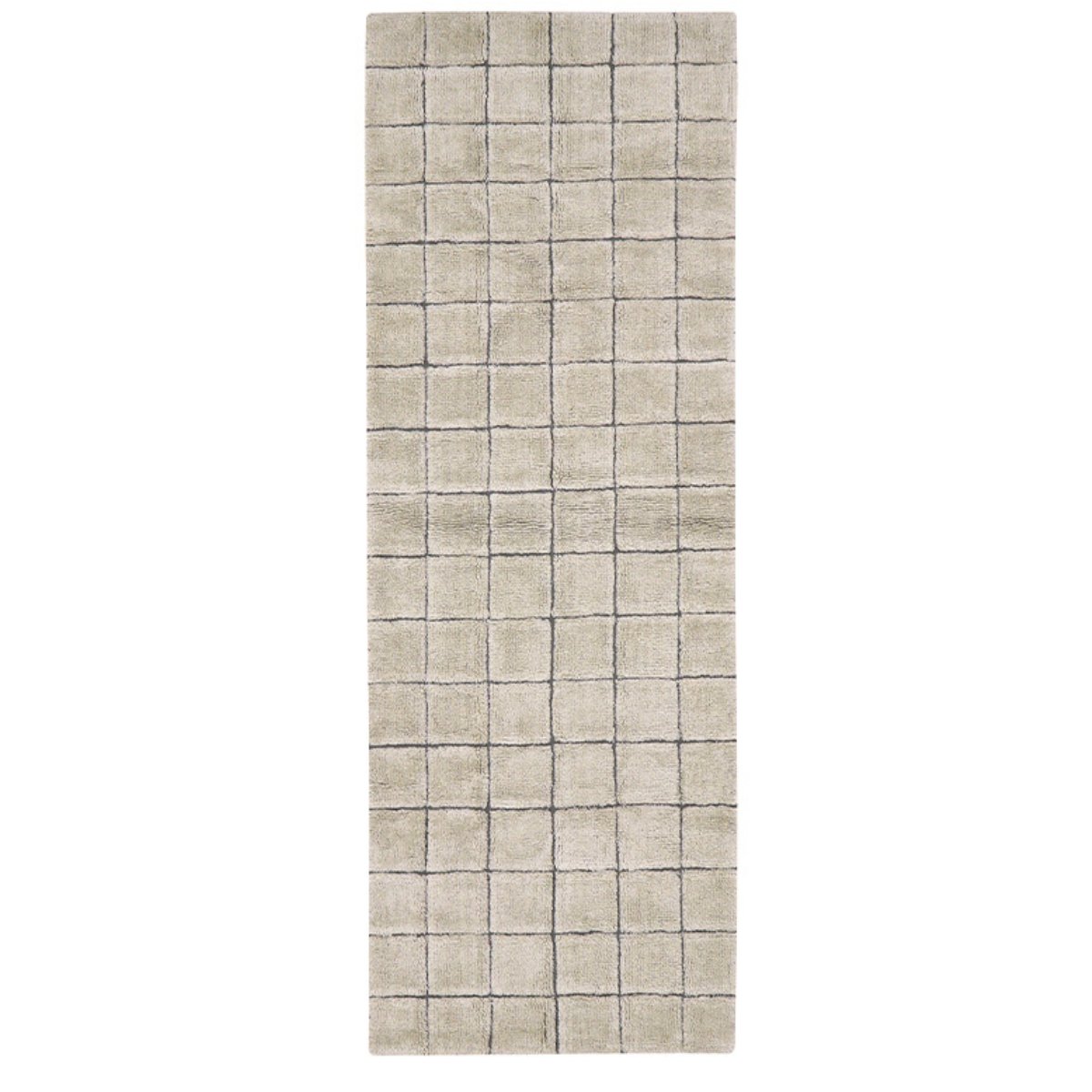 LORENA CANALS - Tapis De Passage En Laine Mosaic Grès 80 X 230 Cm