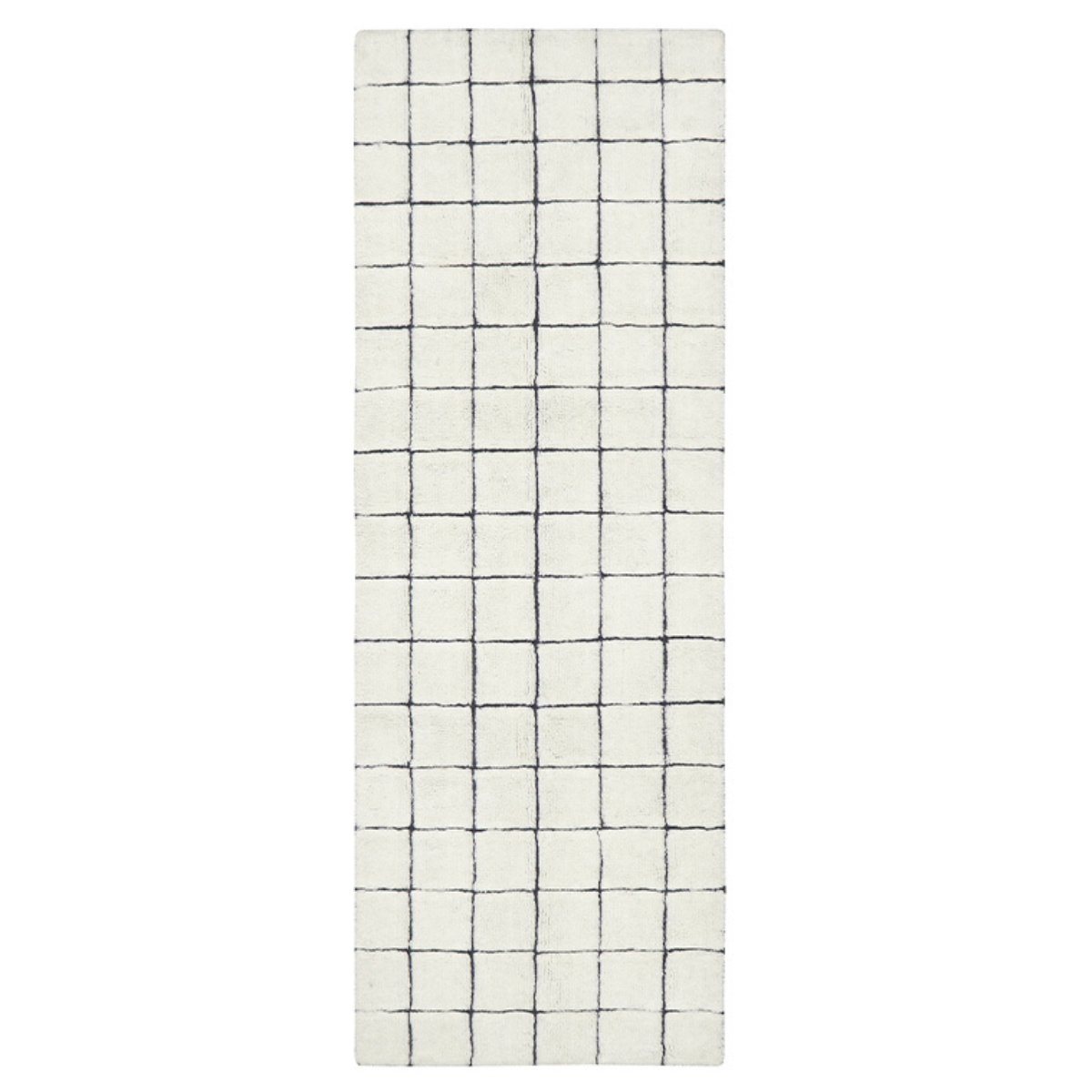 LORENA CANALS - Tapis De Passage En Laine Mosaic Naturel 80 X 230 Cm