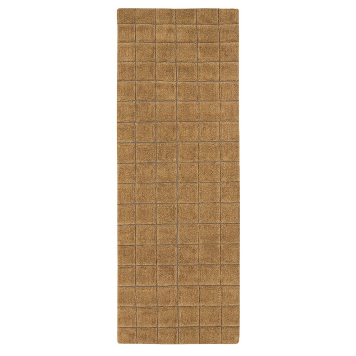 LORENA CANALS - Tapis De Passage En Laine Mosaic Ocre 80 X 230 Cm