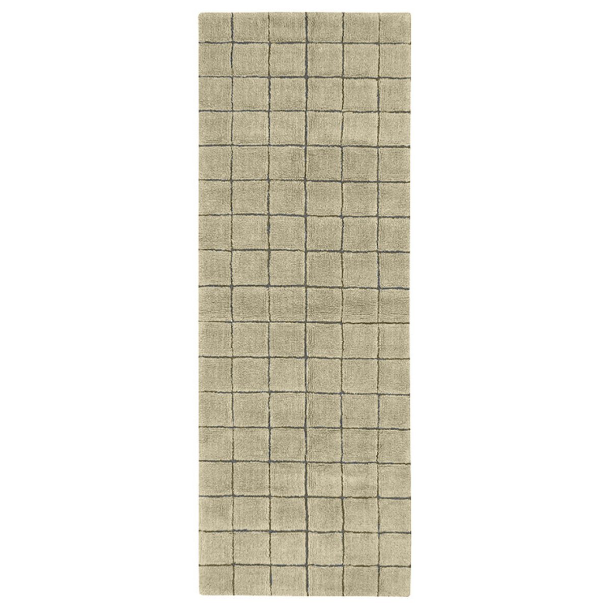LORENA CANALS - Tapis De Passage En Laine Mosaïque Moss 80 X 230 Cm