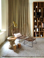 LORENA CANALS - Tapis en Laine Lavable Chia Noir 170 X 240 cm