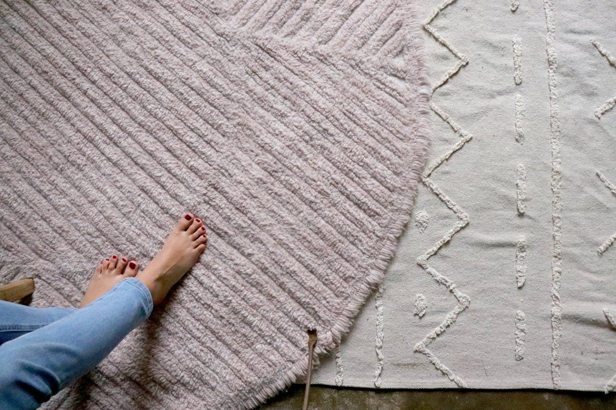 LORENA CANALS - Tapis En Laine Lavable Rose Thé