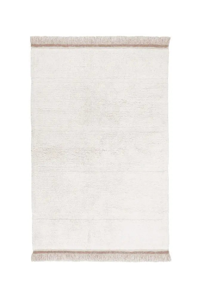 LORENA CANALS - Tapis en Laine Lavable Steppe Blanc - 5 Tailles Disponibles