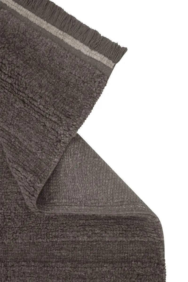 LORENA CANALS - Tapis En Laine Steppe - Mouton Marron 80 X 140 cm