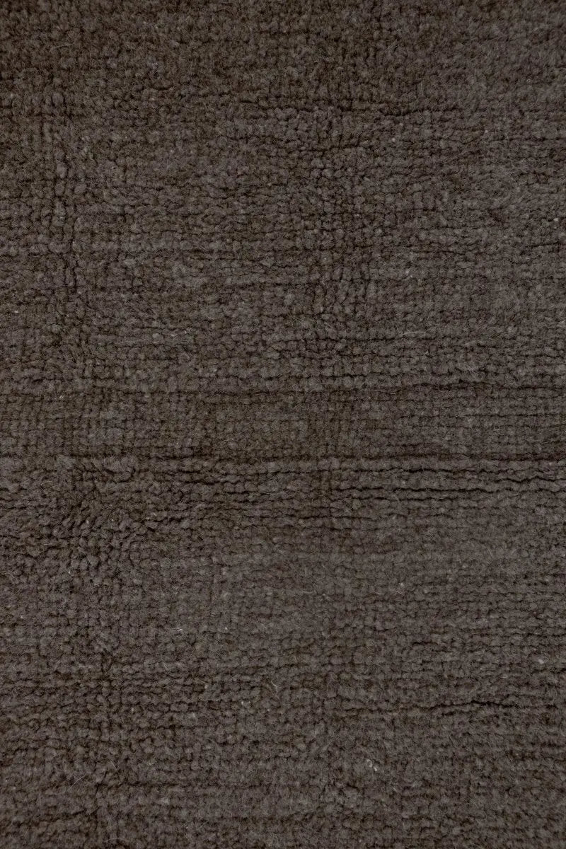 LORENA CANALS - Tapis En Laine Steppe - Mouton Marron 80 X 140 cm