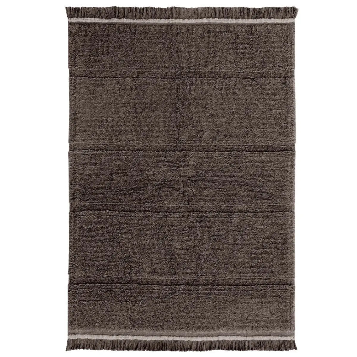 LORENA CANALS - Tapis En Laine Steppe - Mouton Marron 80 X 140 cm