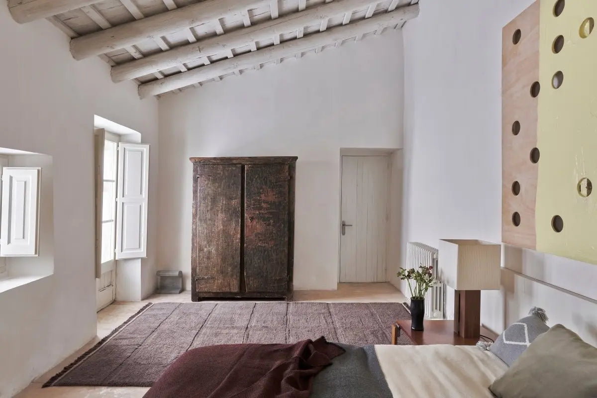 LORENA CANALS - Tapis En Laine Steppe - Mouton Marron 80 X 140 cm