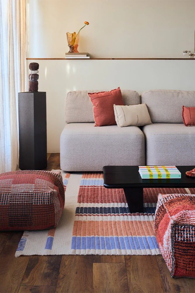LORENA CANALS - Tapis Handloom Columns Multi Color 140 X 200 Cm
