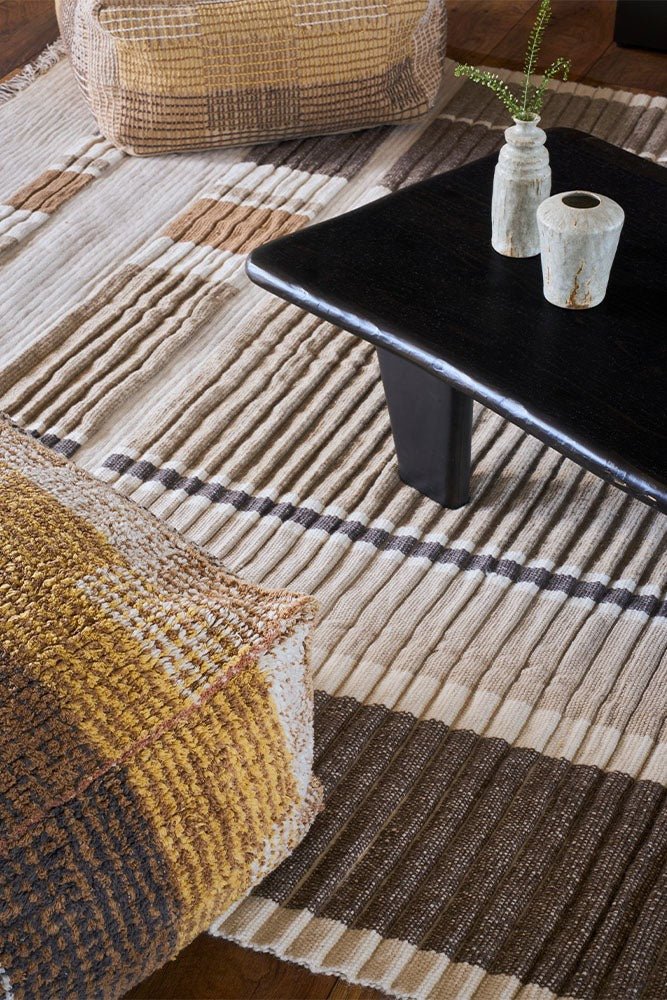 LORENA CANALS - Tapis Handloom Columns Natural 250 X 350 Cm