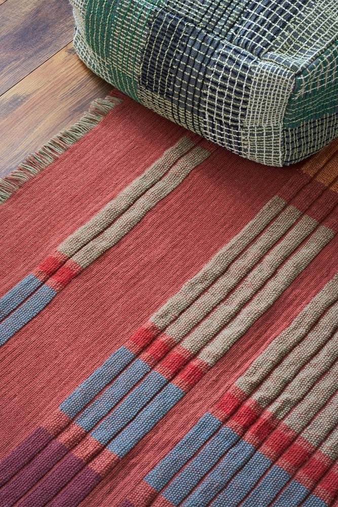 LORENA CANALS - Tapis Handloom Columns Sienna 140 X 200 Cm