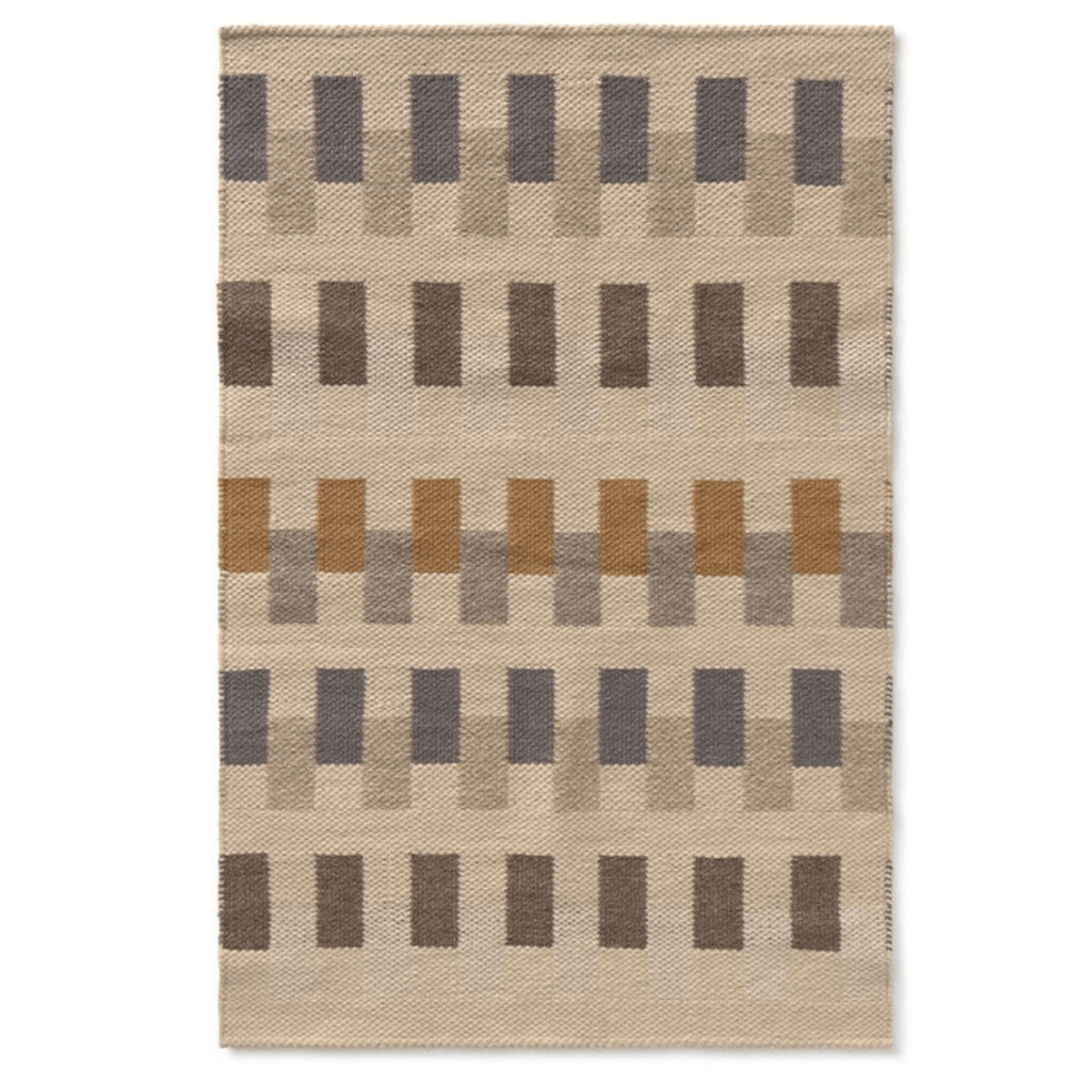 LORENA CANALS - Tapis Handloom Intersecting Natural 86 X 130 Cm